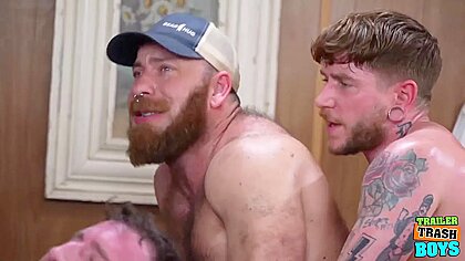 Officer Brogan Destroys Diego Vox In Nasty Bareback Orgy